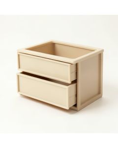 Reed Bend Small-Parts Storage Drawer Cabinet - Beige (synthetic illustration; no displayed measurements)