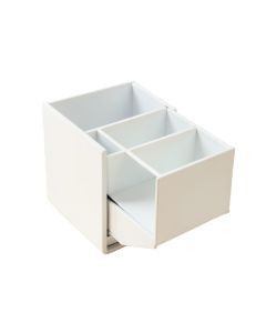 Wren Bluff Empty Coffee-Station Organizer - White