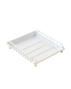 Juniper Edge Empty Under-Desk Cable Tray - White (synthetic illustration; no displayed measurements)
