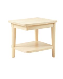 Ridge Edge Side Table - Ivory (synthetic illustration; no displayed measurements)
