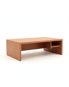 Moss Edge Desktop Monitor Riser - Terracotta (synthetic illustration; no displayed measurements)