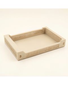 Dawn Falls Empty Under-Desk Cable Tray - Beige (synthetic illustration; no displayed measurements)