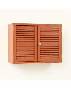 Vale Bend Wall-Mounted Entry Cabinet - Terracotta (synthetic illustration; no displayed measurements)