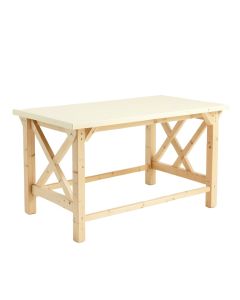 Rowan Bluff Empty Workshop Workbench - Cream