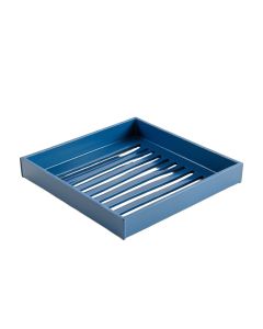 Oak Bend Empty Under-Desk Cable Tray - Blue (synthetic illustration; no displayed measurements)