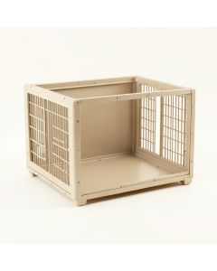 Juniper Falls Empty Furniture-Style Pet Crate - Beige (synthetic illustration; no displayed measurements)
