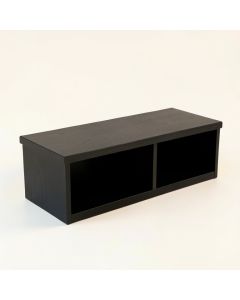 Oak Dale Shoe Storage Bench - Black (synthetic illustration; no displayed measurements)