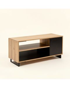 Barclee Solid Wood Tv Stand For Tvs Up To 55 '' (synthetic illustration; no displayed measurements)