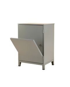 Meadow Bend Freestanding Pull-Out Hamper Cabinet - Gray (synthetic illustration; no displayed measurements)