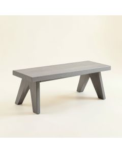 Oak Field Indoor Bench - Gray (synthetic illustration; no displayed measurements)