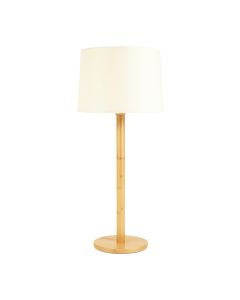 Linden Canyon Floor Lamp With A Plain Fabric Shade - Ivory (synthetic illustration; no displayed measurements)