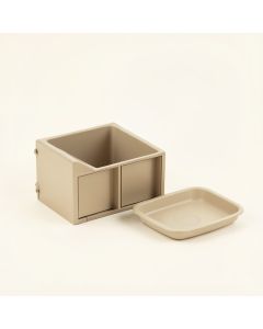 Slate Bluff Empty Coffee-Station Organizer - Beige (synthetic illustration; no displayed measurements)