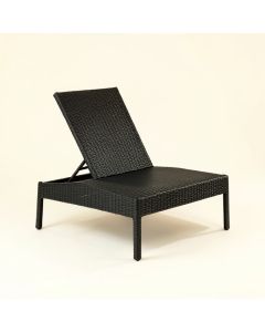 Slate Crossing Outdoor Lounge Chair - Black (synthetic illustration; no displayed measurements)