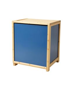 Dawn Brook Freestanding Pull-Out Hamper Cabinet - Blue (synthetic illustration; no displayed measurements)