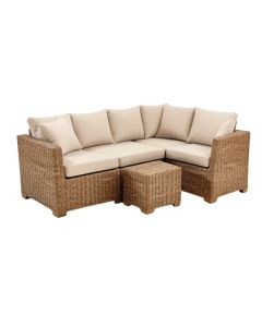 Wragby 5 Piece Rattan Sectional Seating Group With Cushions (synthetic illustration; no displayed measurements)