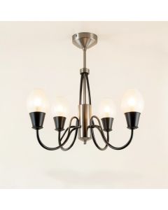 Devoe 5 - Light Shaded Wagon Wheel Chandelier (synthetic illustration; no displayed measurements)