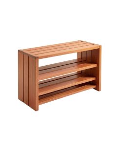 Birch Arc Shoe Storage Bench (synthetic illustration; no displayed measurements)