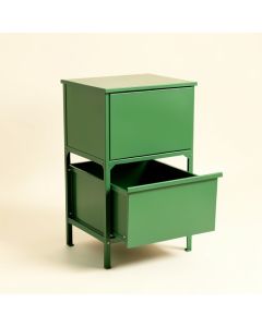 Summit Brook Freestanding Pull-Out Hamper Cabinet - Green (synthetic illustration; no displayed measurements)