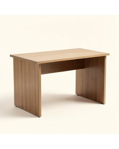 Solid Wood Computer Desk (synthetic illustration; no displayed measurements)