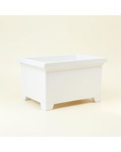Brook Crossing Empty Raised Planter - White (synthetic illustration; no displayed measurements)