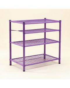 Fashionable Room-Saving 12 Lattices Dual Rows Non-Woven 20 Pair Shoe Rack (synthetic illustration; no displayed measurements)