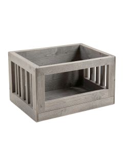 Ash Crossing Empty Furniture-Style Pet Crate - Gray