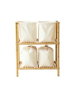 River Crossing Laundry Sorting Station With Plain Removable Bags - Ivory