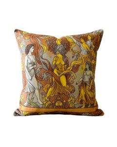 Alphonse Mucha Zodiac Euro Pillow