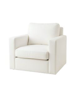 Cliff Bluff Upholstered Armchair - White