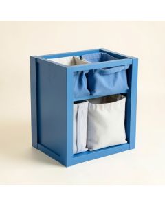 Aspen Canyon Laundry Sorting Station With Plain Removable Bags - Blue (synthetic illustration; no displayed measurements)