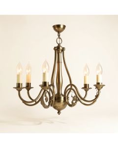 Cambridge 6 - Light Shaded Classic / Traditional Chandelier (synthetic illustration; no displayed measurements)