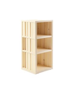 Moss Bridge Narrow Cubby Tower - Cream (synthetic illustration; no displayed measurements)