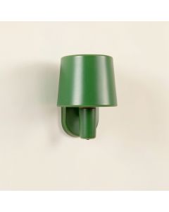 Bay Bridge Wall Sconce Mounted On A Plain Wall - Green (synthetic illustration; no displayed measurements)
