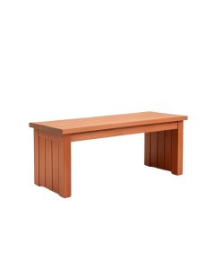 Alder Dale Narrow Outdoor Storage Bench - Terracotta (synthetic illustration; no displayed measurements)