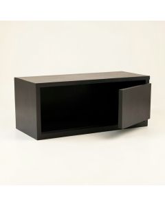 Aspen Crossing Shoe Storage Bench - Black (synthetic illustration; no displayed measurements)