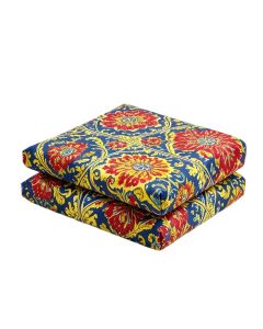 Maness Spanish Tiles Damask Medallion Duvet Cover Set