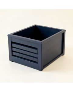 Juniper Bluff Empty Furniture-Style Litter Enclosure - Navy (synthetic illustration; no displayed measurements)