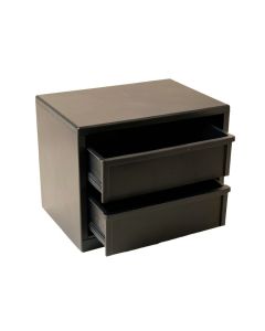 Olive Canyon Small-Parts Storage Drawer Cabinet - Black (synthetic illustration; no displayed measurements)