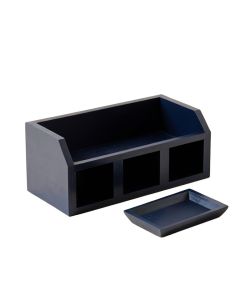 Moss Bridge Empty Coffee-Station Organizer - Navy