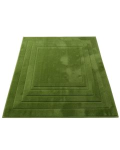 Field Bridge Rectangular Outdoor Rug - Green (synthetic illustration; no displayed measurements)