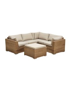 Moshannon 7 Piece Rattan Sectional Seating Group With Cushions (synthetic illustration; no displayed measurements)