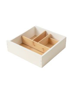 Clay Bluff Empty Pantry Drawer Organizer Insert - White