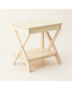 Reed Crest Side Table - Cream (synthetic illustration; no displayed measurements)