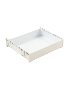 Alder Crossing Empty Under-Desk Cable Tray - White (synthetic illustration; no displayed measurements)