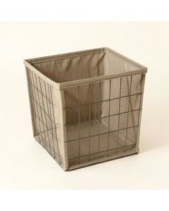 Wire Frame Fabric Storage Bin (synthetic illustration; no displayed measurements)