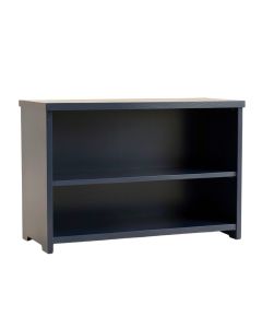 Clay Bluff Low Bookcase - Navy (synthetic illustration; no displayed measurements)