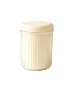 Holly Branch Storage Canister With Lid - Ivory
