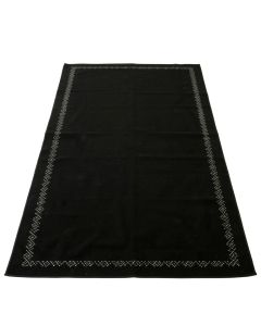 Fern Bluff Rectangular Area Rug - Black (synthetic illustration; no displayed measurements)