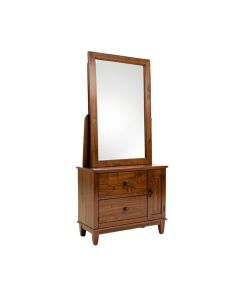 Amarissa Solid Wood Jewelry Armoire With Mirror