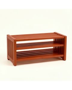 Slate Brook Shoe Storage Bench - Terracotta (synthetic illustration; no displayed measurements)